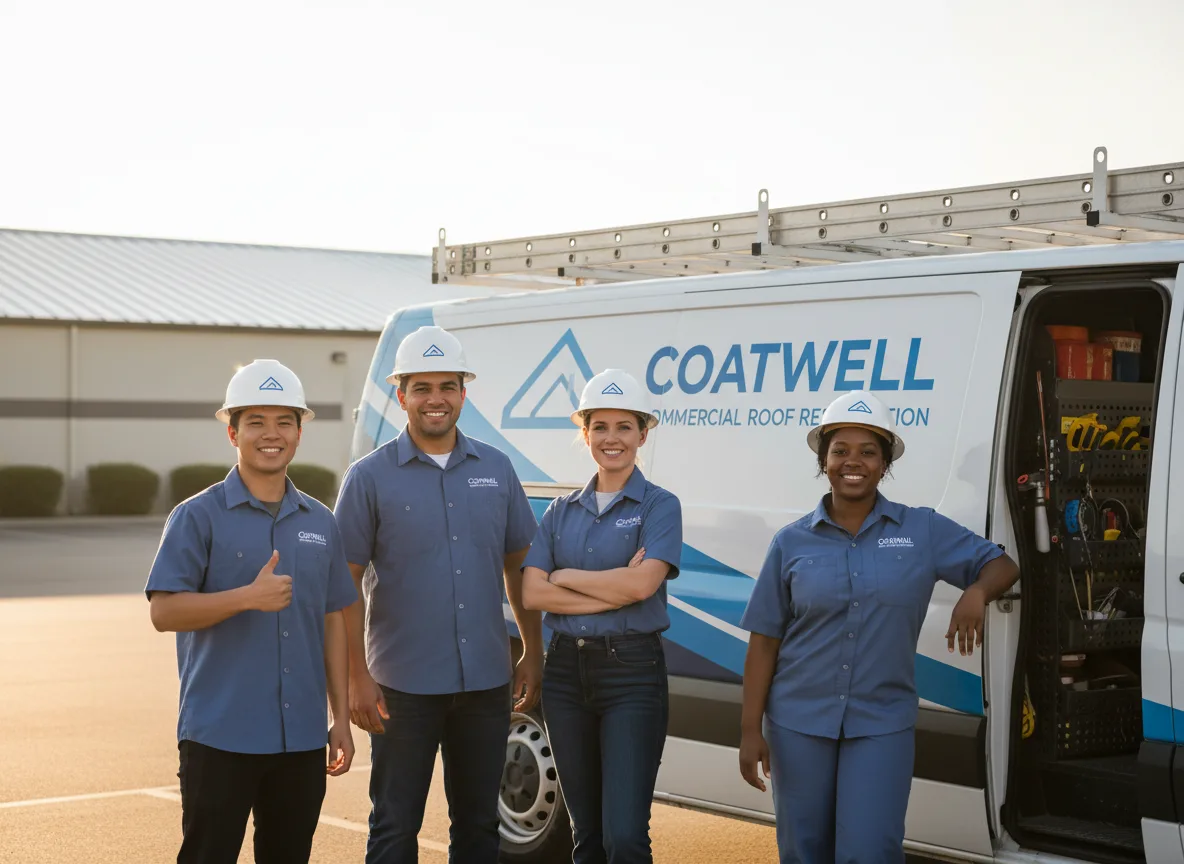 Commercial roof coating company in Ridgway, IL